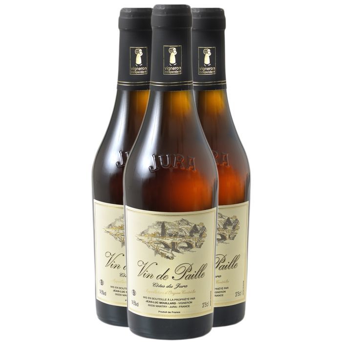 Domaine Jean-Luc Mouillard Côtes du Jura Vin de Paille MEDIA BOTELLA 2020 - Vino Blanco del Jura (3x37,5cl)