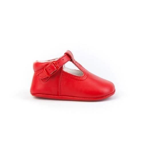 Chaussures bébé - ANGELITOS - Angelitos 247 Rojo - Mixte - Sans semelle - Fermeture à boucle