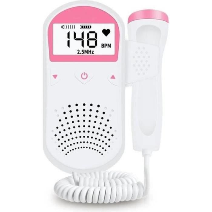 PC25737-Doppler Baby Prénatal Sonar Doppler Femmes Moniteur Foetal Détecteur de fréquence prénatal cardiaque