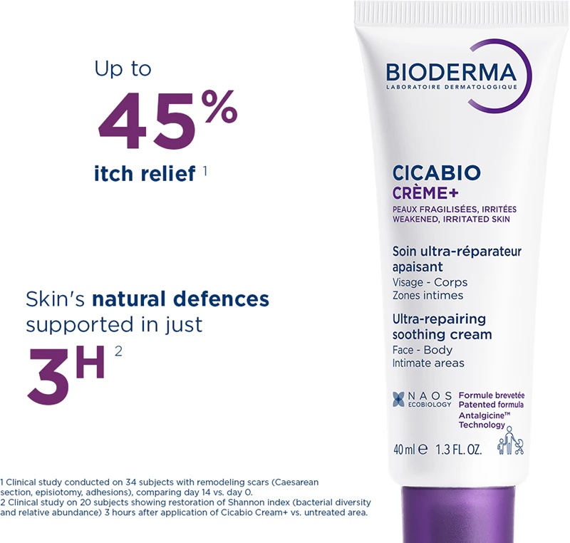 Bioderma Cicabio Crème+ умирујућа и регенеришућа нега за третман ожиљака