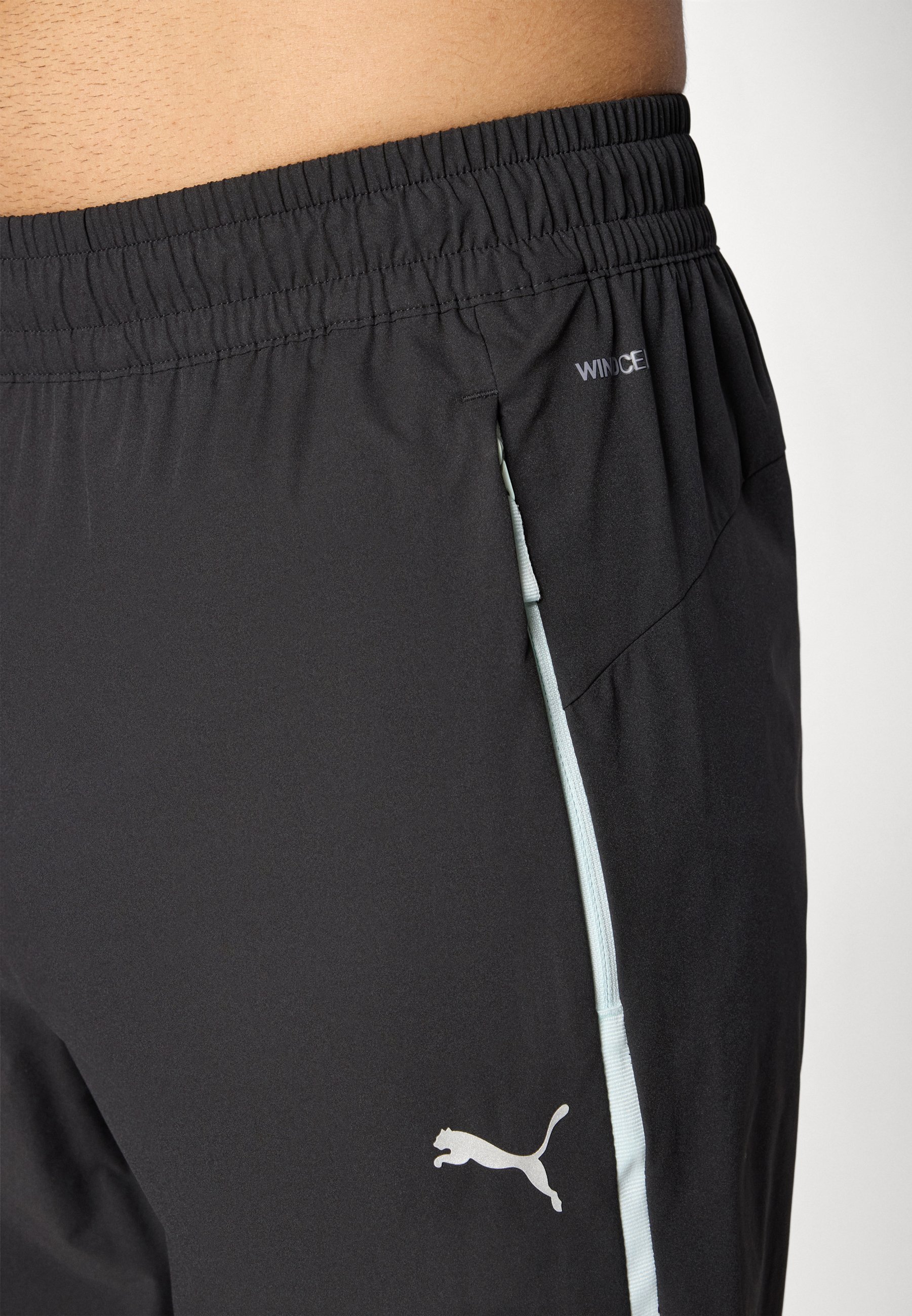 Puma OM PANTS - Klubirõivad - mustad/hõbedased