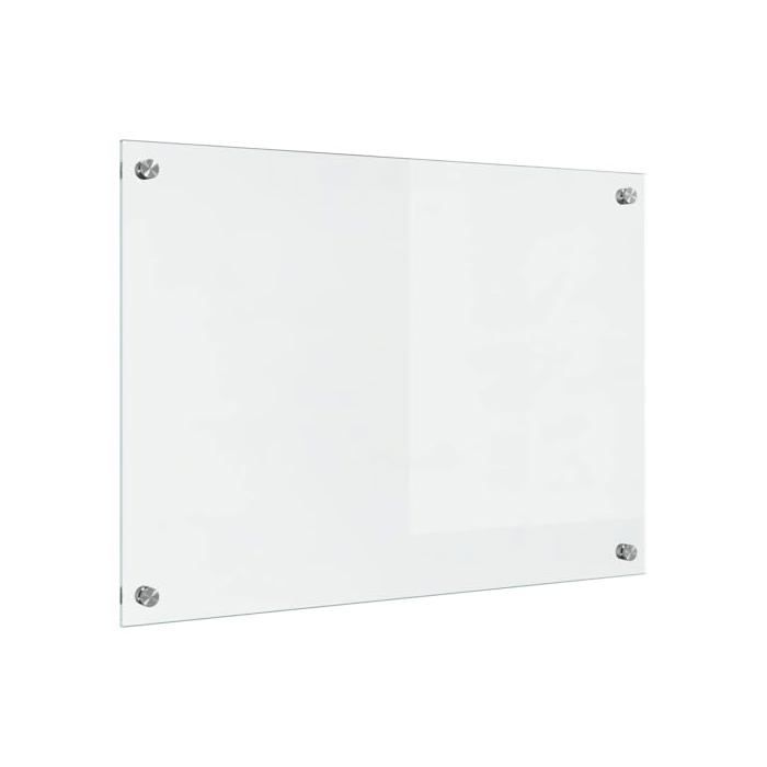 Dosseret de cuisine en verre trempé - vidaXL - Transparent - 70x50x0.8 cm - Verre trempé - Thermorésistant