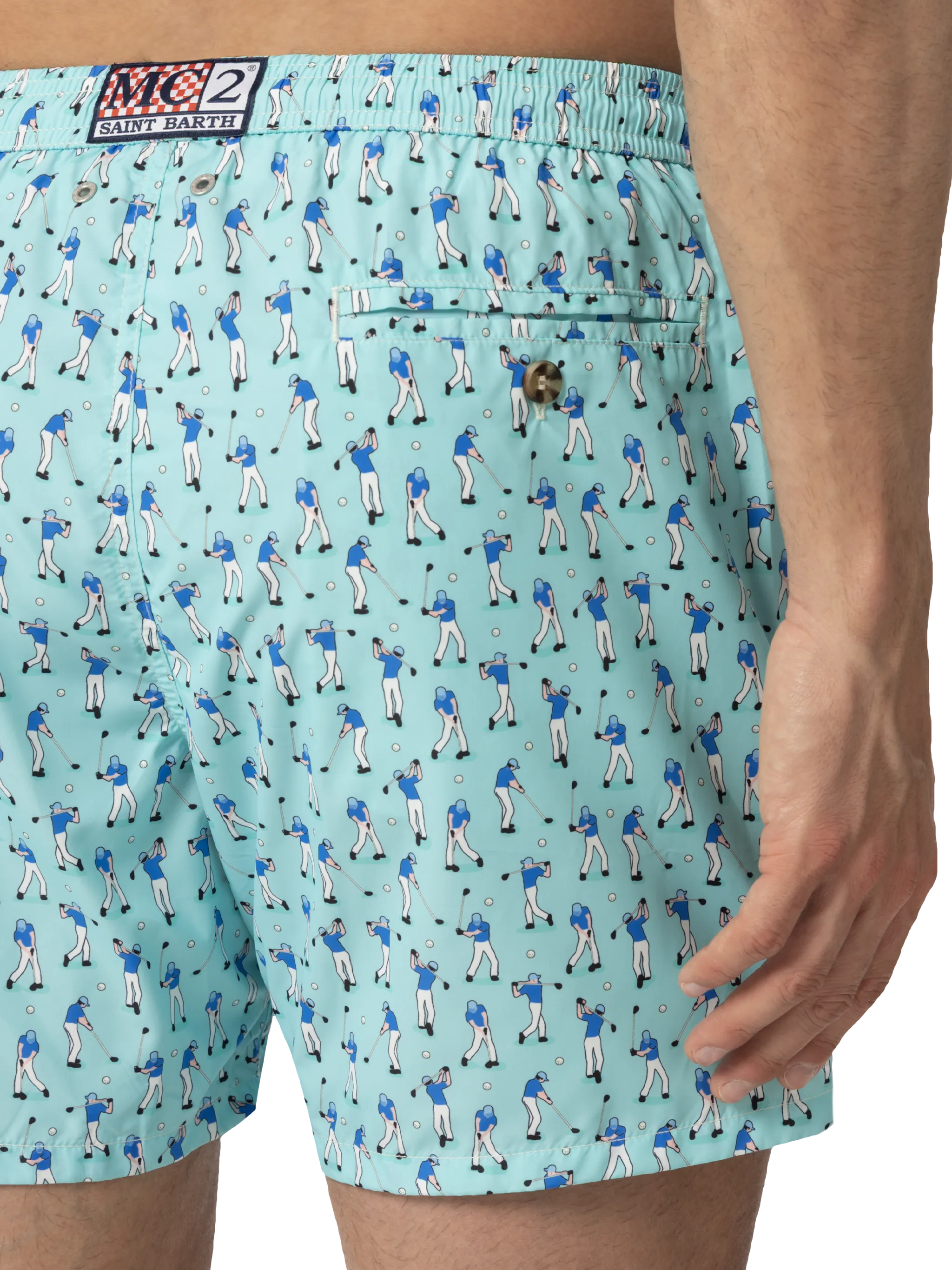 Zwemkleding van lichtgewicht stof met golferprint