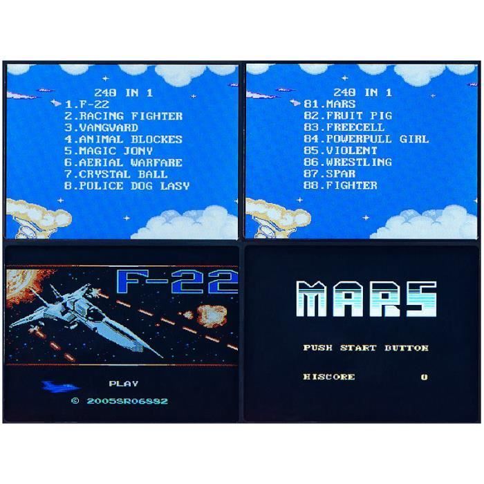 Mini arcadekast - MGT - 8-bit - 200 spellen - kleuren LCD-scherm