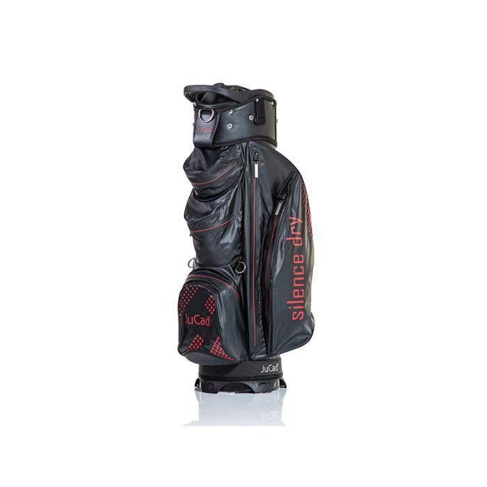 Mala de golfe JuCad Silence Dry com rodinhas - Preto/Vermelho - JuCad