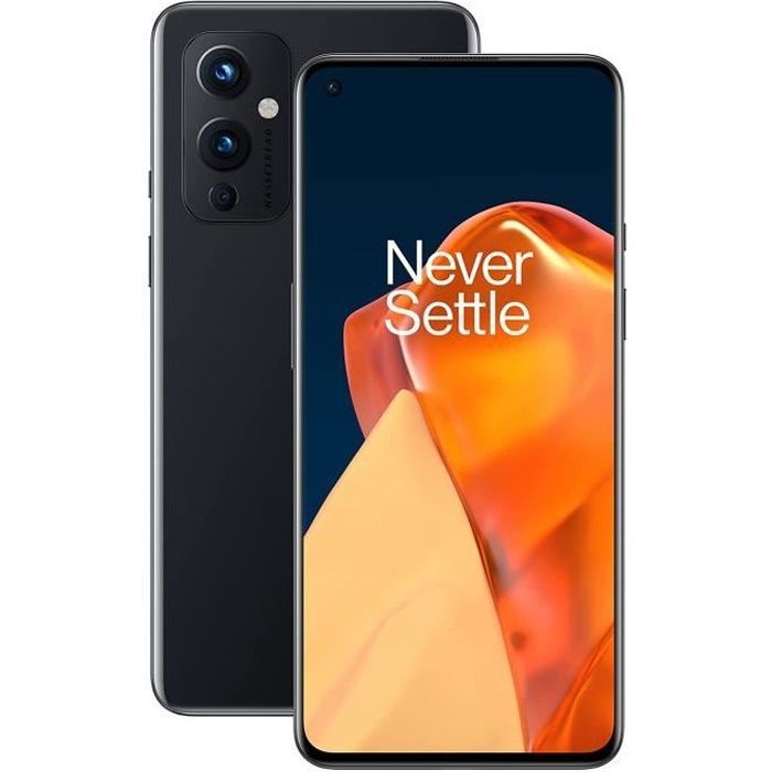 Telefono OnePlus 9 5G 8GB 128GB Nero Snapdragon 888 6,55 pollici AMOLED 120Hz Tripla fotocamera 50MP Warp Charge 65T 4500mAh