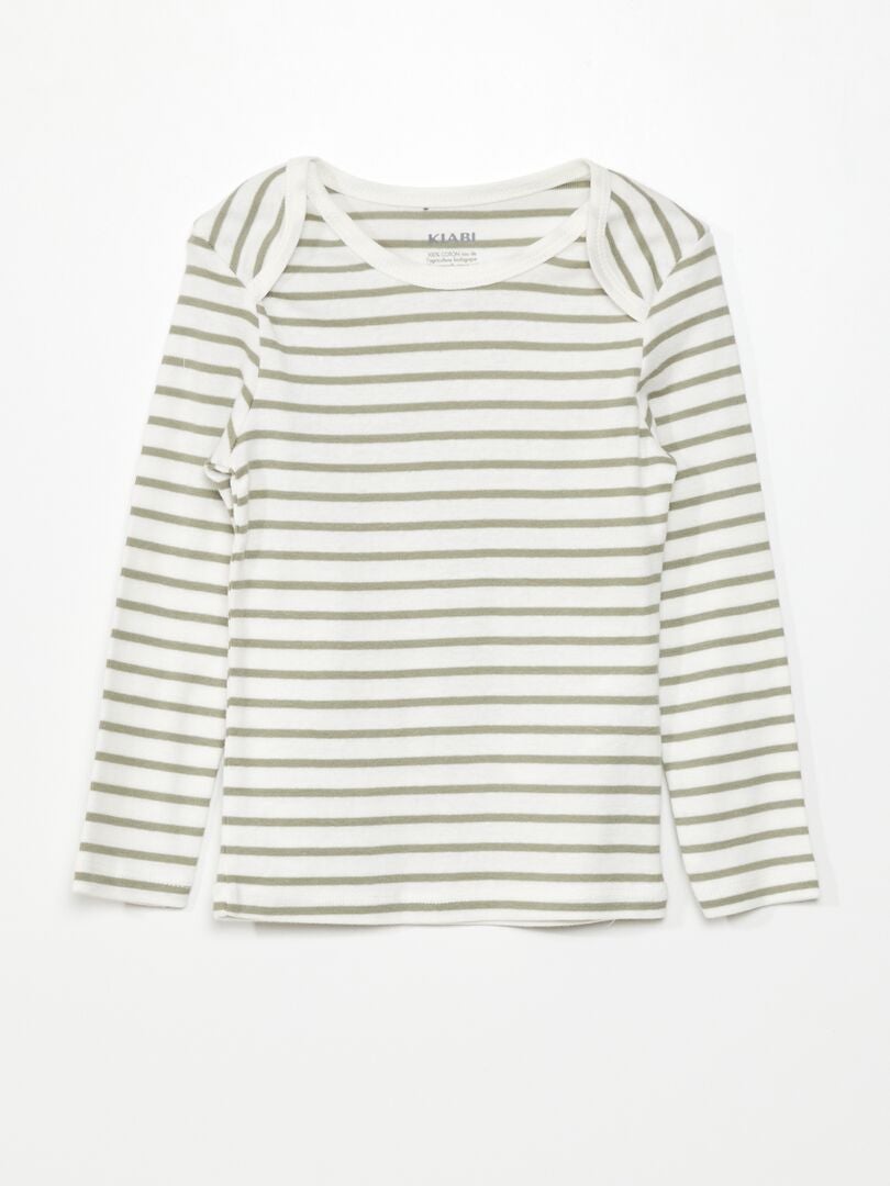 Conjunto de 2 camisetas de manga larga - VERDE