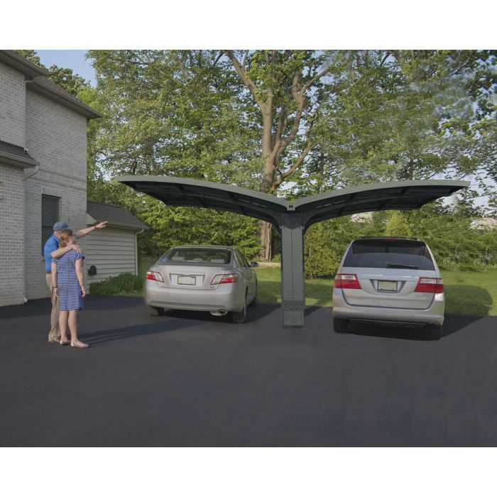 Canopia Carport Doppel Arizona Breeze 4,95 x 5,78 m Grau