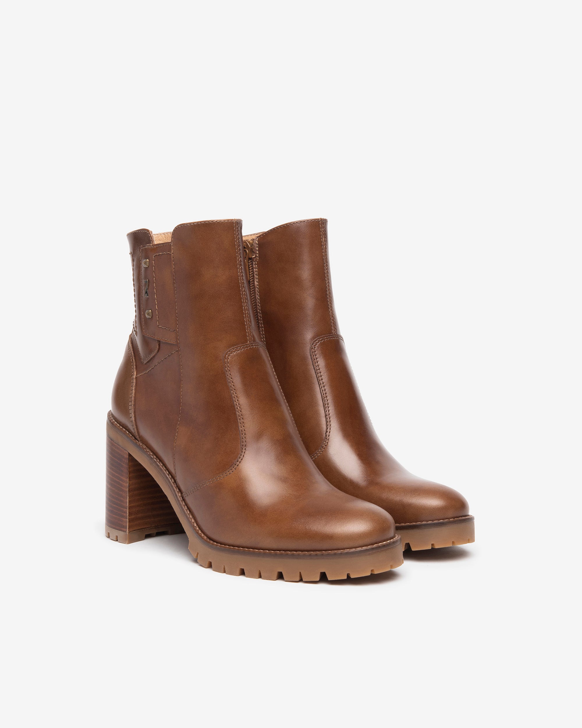  Damen-Ankle-Boots aus Leder