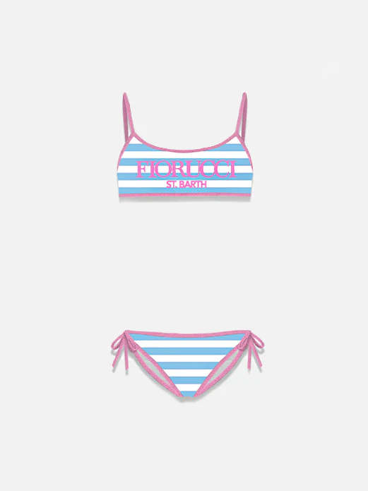 Bikini een bralette da bambina Jaiden con stampa Fiorucci | EDIZIONE SP