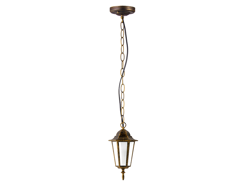 Lampa wisząca ogrodowa Liguria aluminiowa patynowa