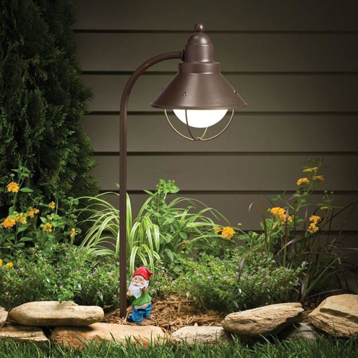 Nain de Jardin en résine avec Doigt d'honneur 14 cm de Haut Figurine Coquine Pantalon baissé Nu pour décoration pelouse et Label