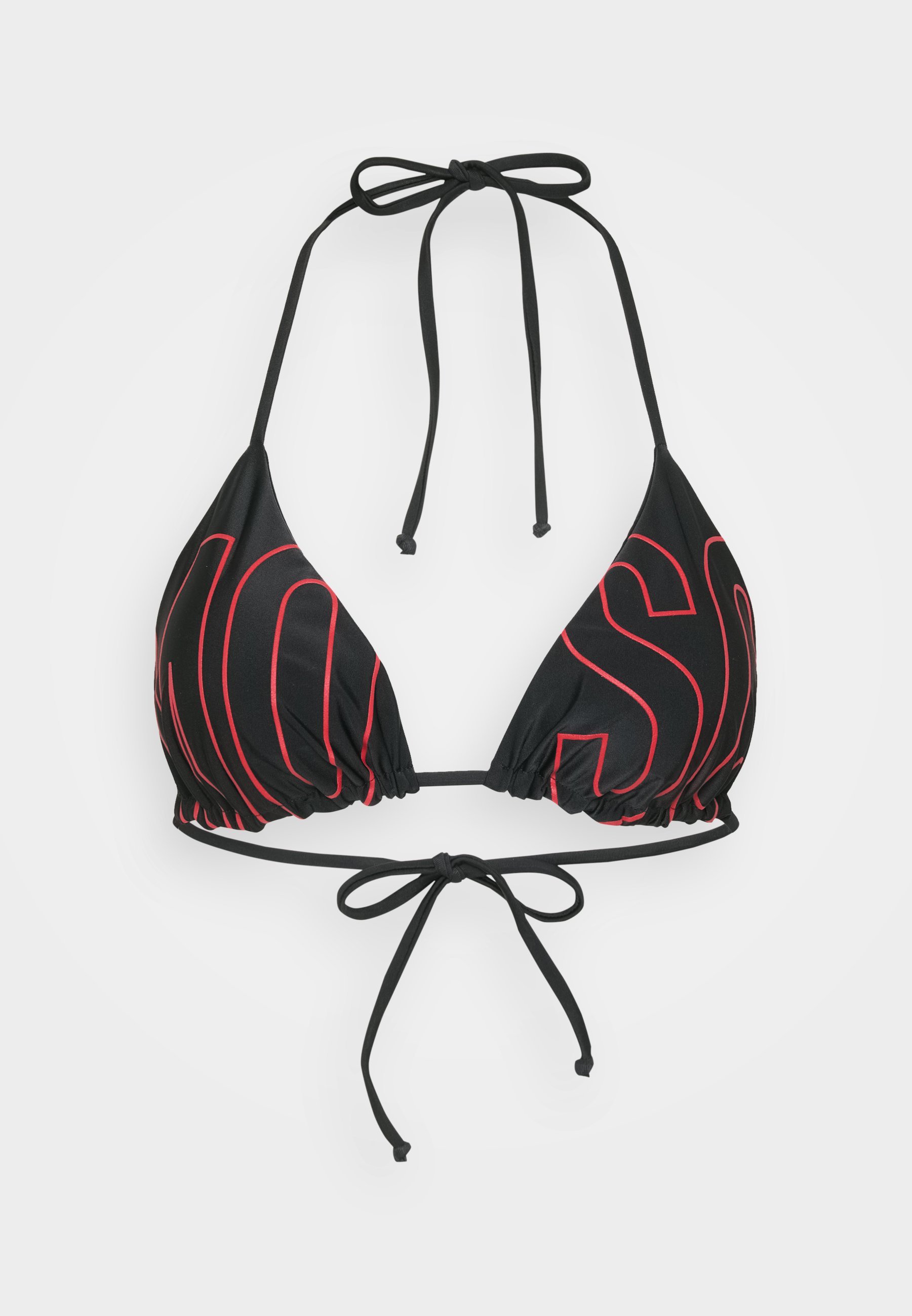 MOSCHINO SWIM TRIANGLE - Bikinitop - zwart
