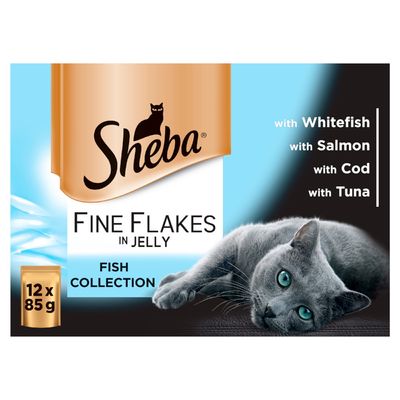 Sheba Beutel Feine Flocken 12 x 85 g