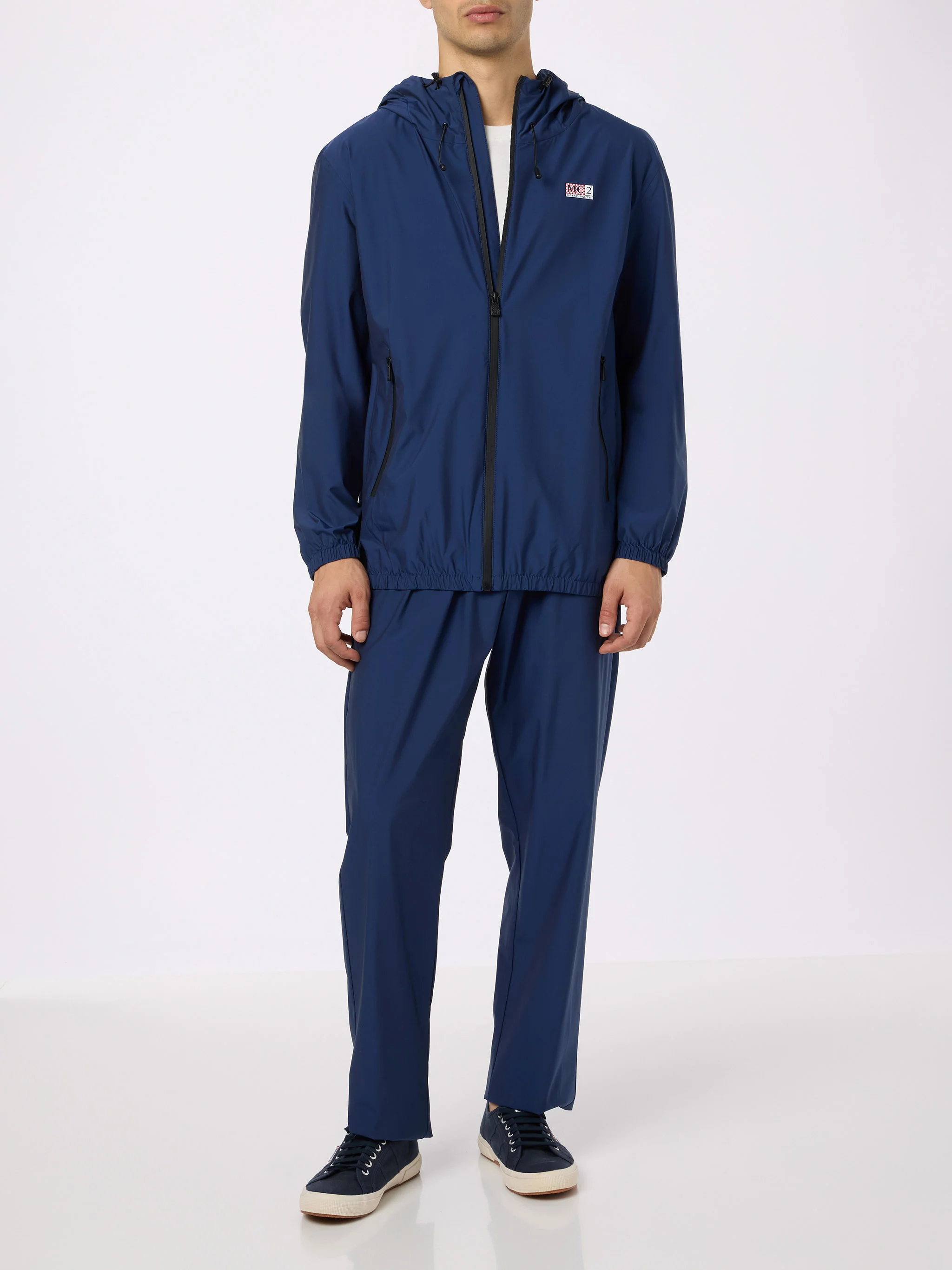 Casual da uomo Porter blauwe marineblauwe broek