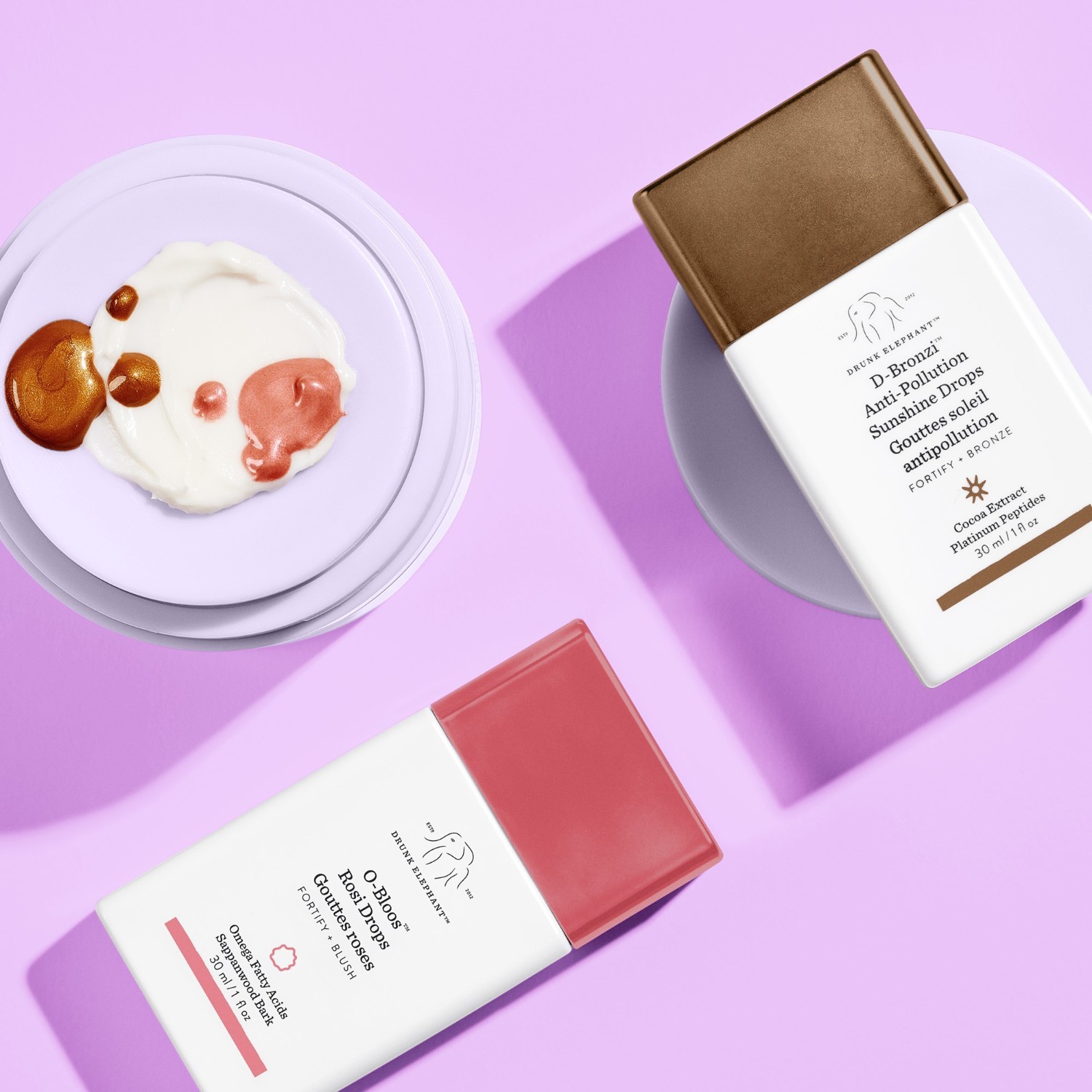 Drunk Elephant Glowserum D-Bronzi kapi za sunčanje protiv zagađenja - 30 ml