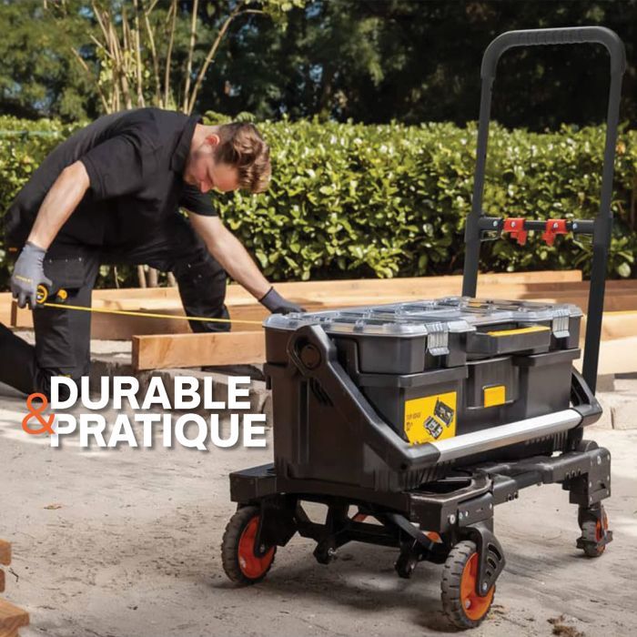 Carretilla de mano y plataforma 2 en 1 BLACK+DECKER de 55 kg