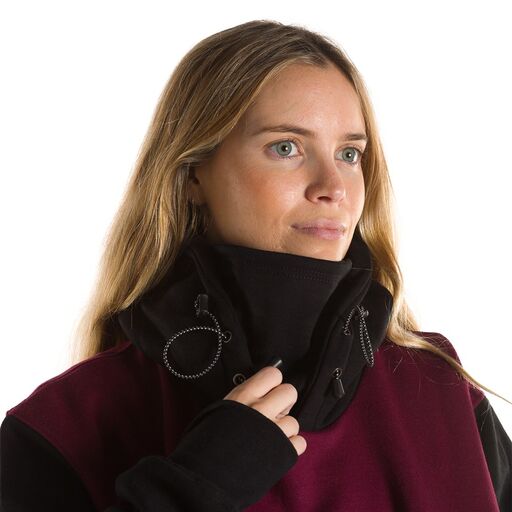 Sweatshirt Lekker Snow Maroon Black Facemask