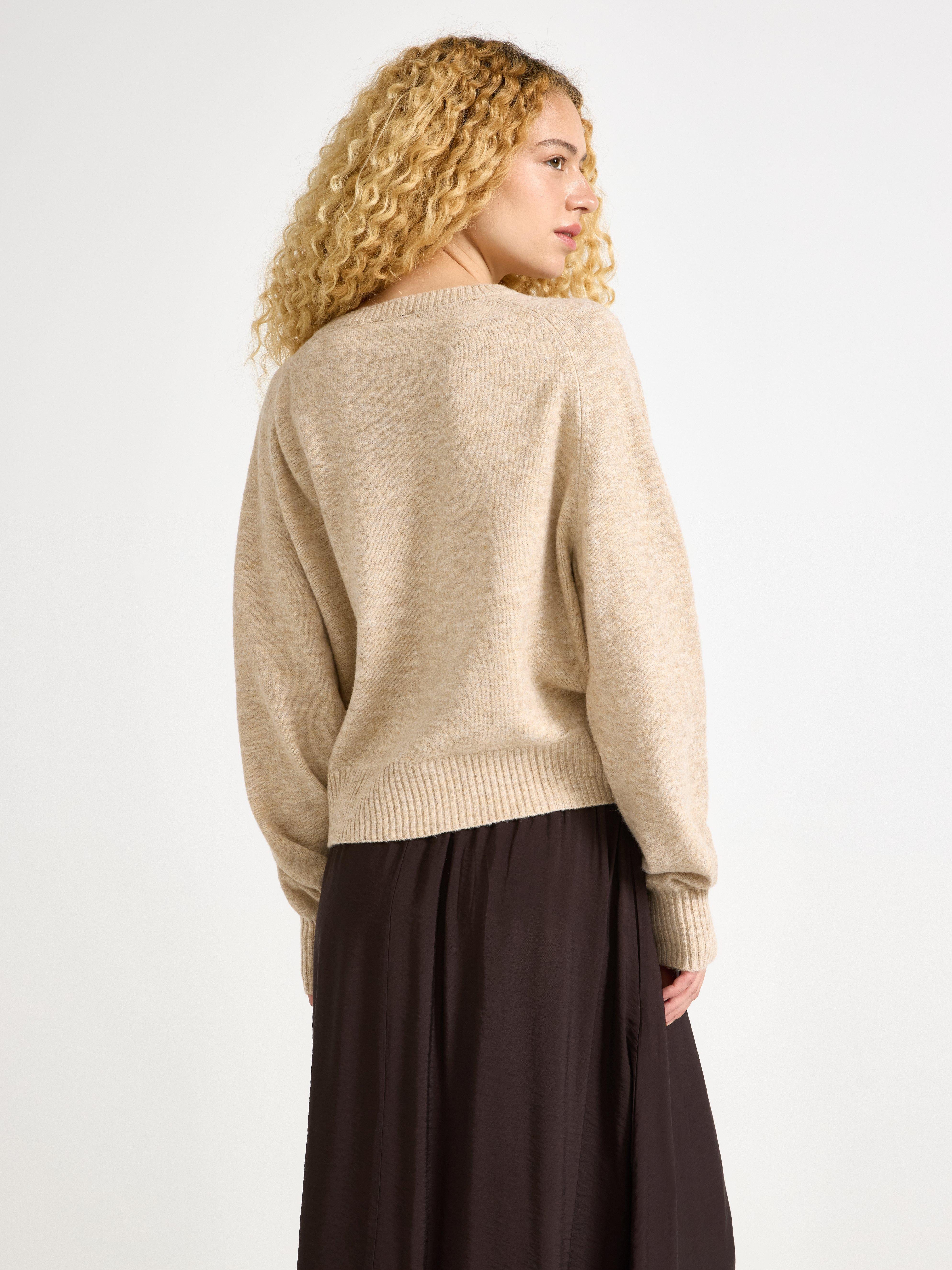 Jersey de punto beige