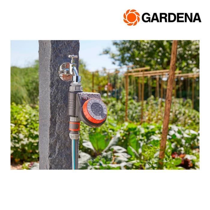Temporizador de Irrigação Fácil GARDENA - 17 Programas - Irrigação Manual - Painel Removível