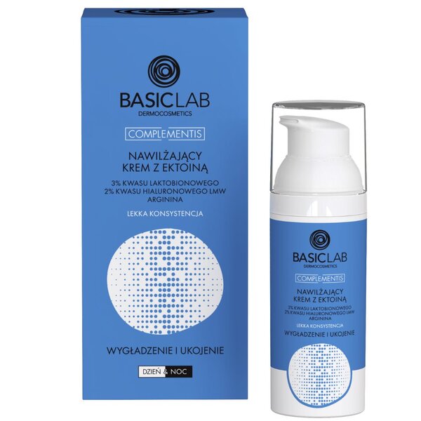 Crema idratante leggera BasicLab con ectoina 50 ml