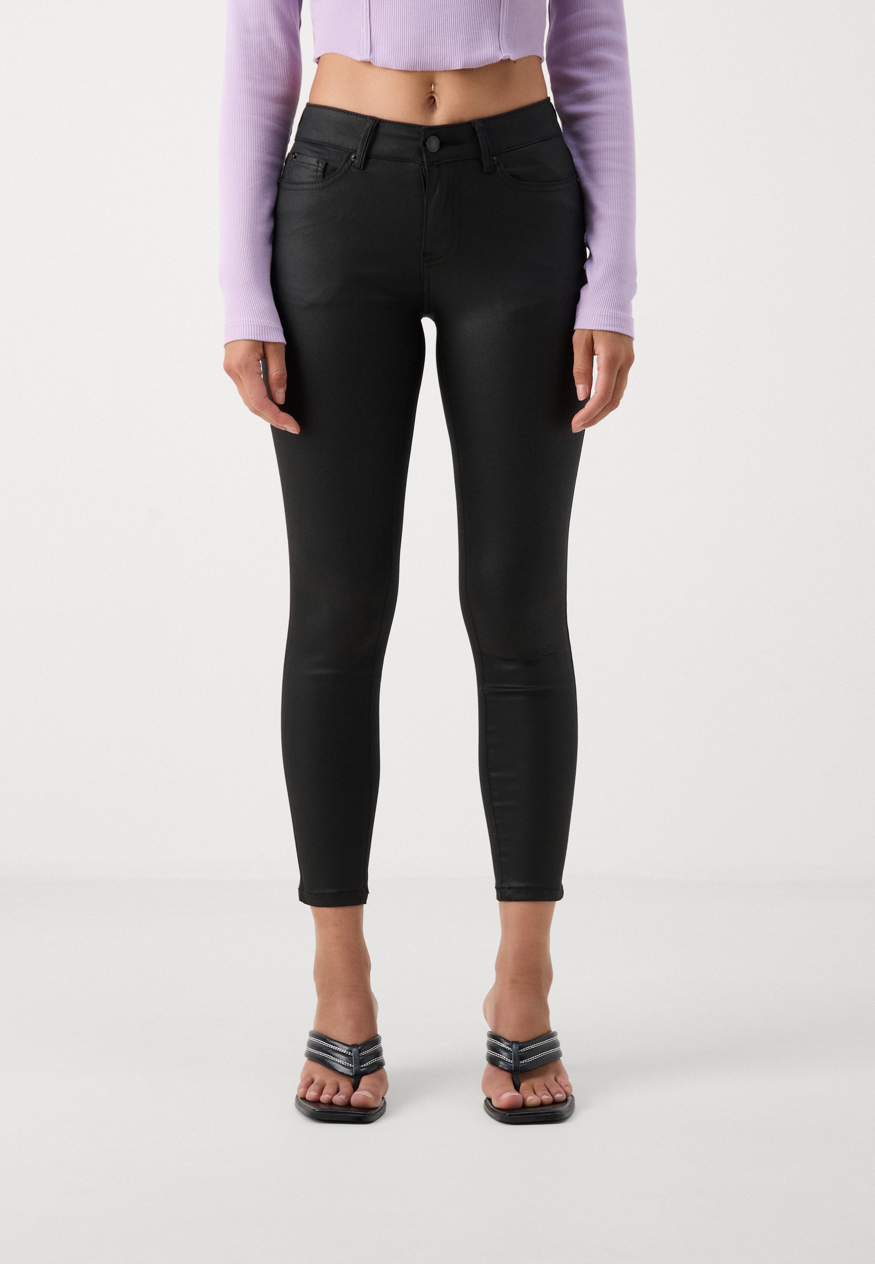 Vero Moda Petite VMFLASH SKINNY PANTS - Jeggings - zwart
