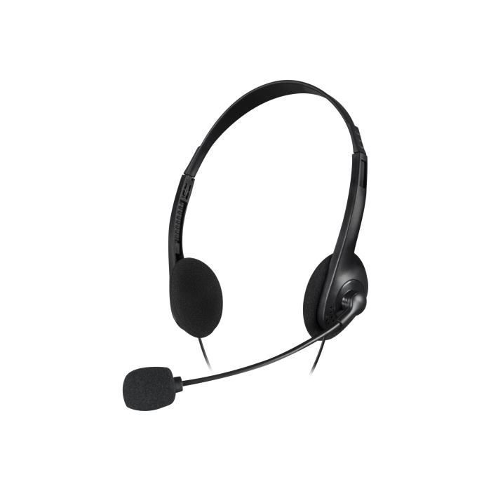 SPEEDLINK ACCORDO On-Ear Headset, Black - Wired Headset for Computer