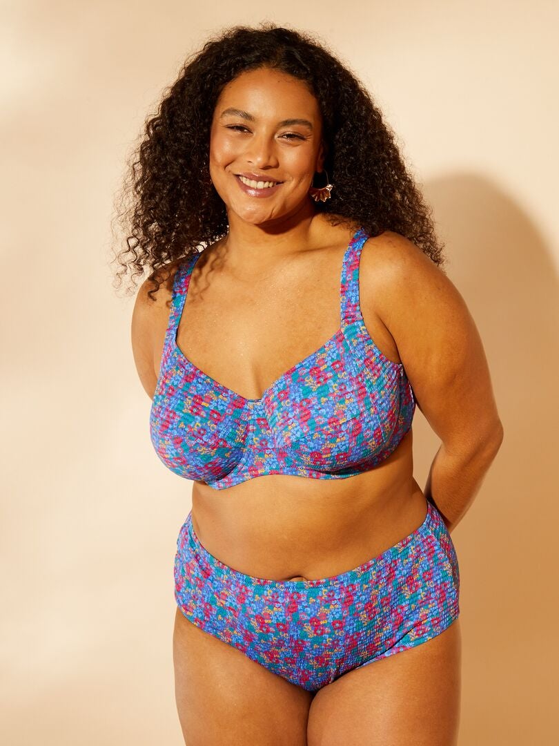 Balconette bikinitop - BLAUW