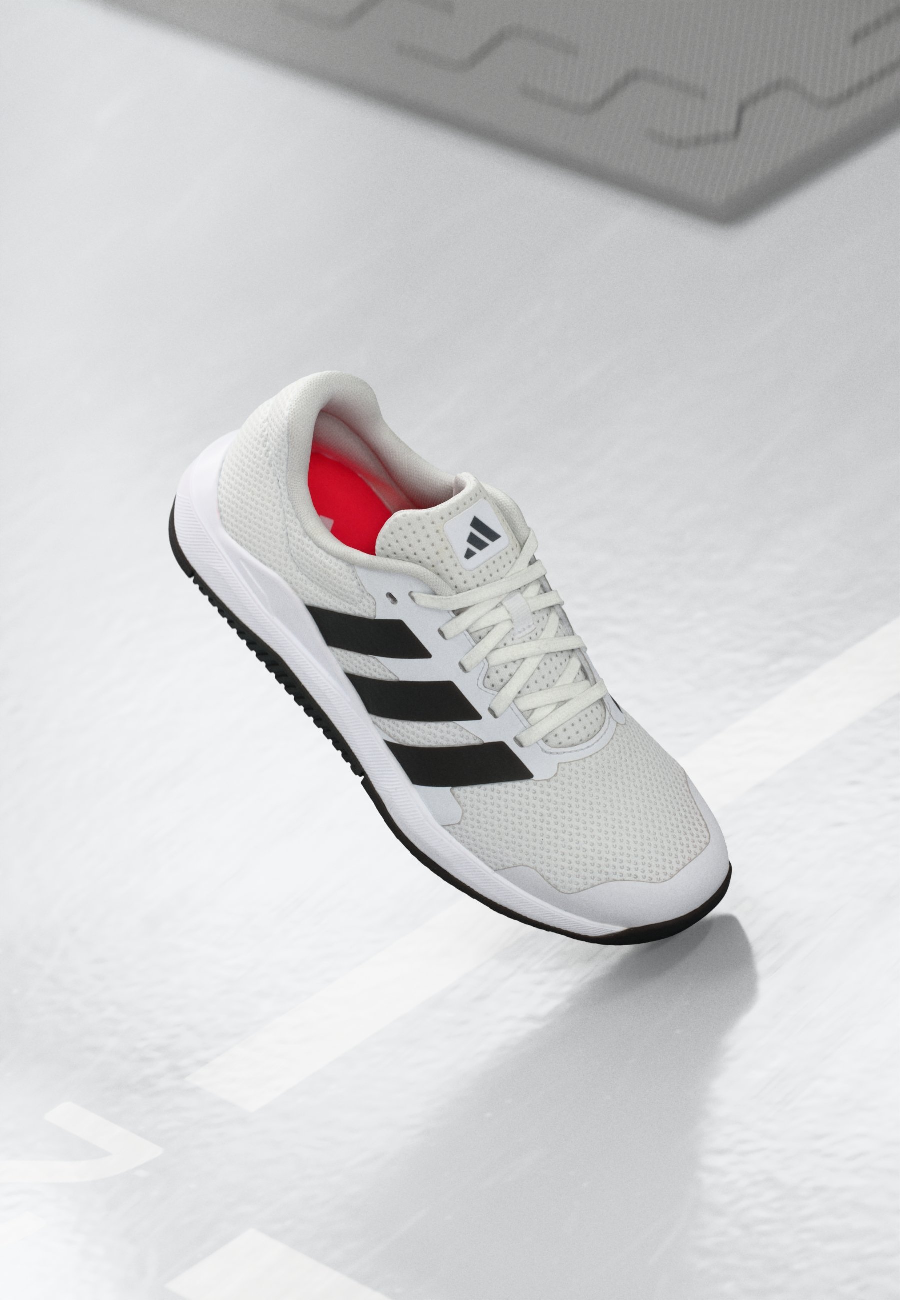 adidas Performance DROPSET BASE - Treeningjalatsid - jalanõuvalge/must/punane