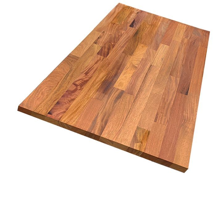 Encimera de caoba maciza, aceitada, con uniones machihembradas, laminada, 2000 x 650 x 26 mm - FSC 100% FORESTEA Dimensiones: 2000 mm x 650 mm x 26