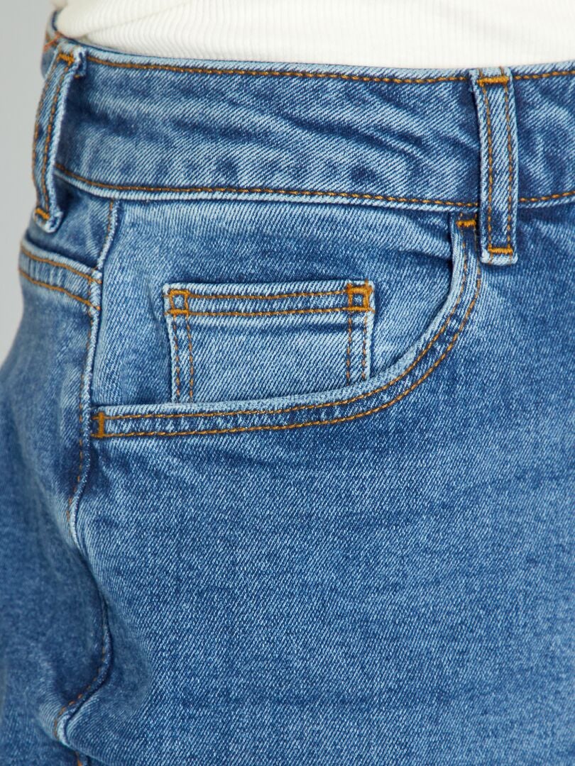 Calça jeans Mom de cintura super alta - L30 - AZUL