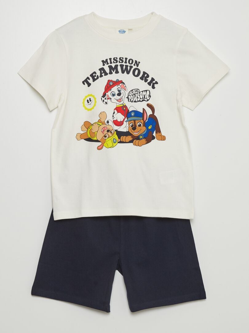 Pijama corto de Paw Patrol - Beige