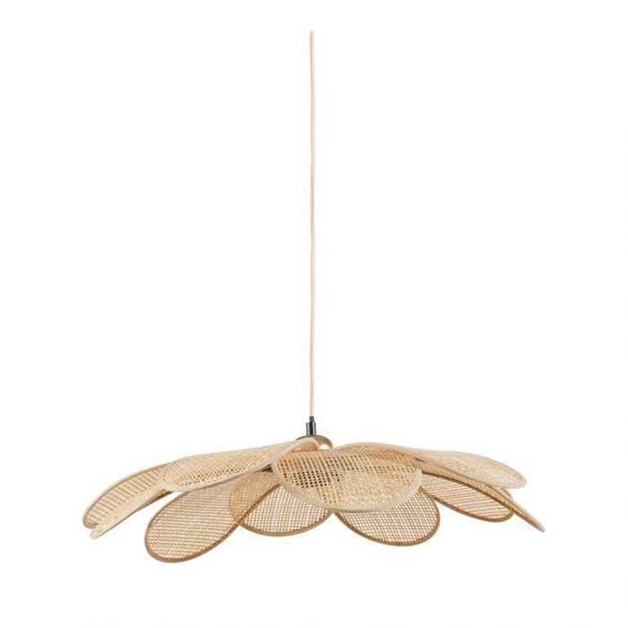 Luminária pendente pequena Margaux em bambu, 60 cm, Ostaria