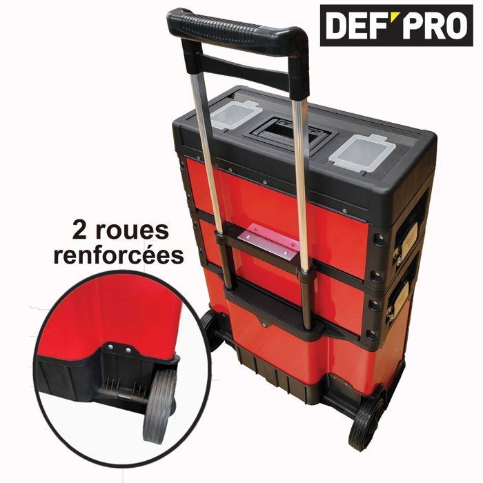 Chariot porte outils - DEFPRO - 3 modules superposables - 60 kg