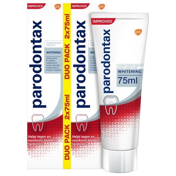 Zobna pasta Parodontax za beljenje zob<br>Medicinski pripomoček - 2 x 75 ml