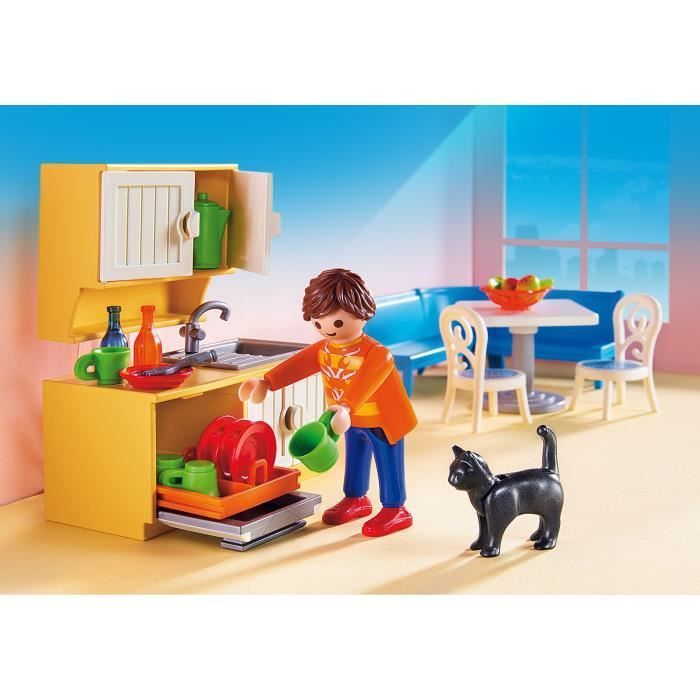 PLAYMOBIL 5336 - Casa de Bonecas - Cozinha com Área de Jantar