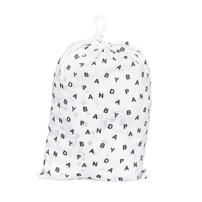 SAUTHON Set di 2 lenzuola con angoli in cotone biologico Panda Chao Chao