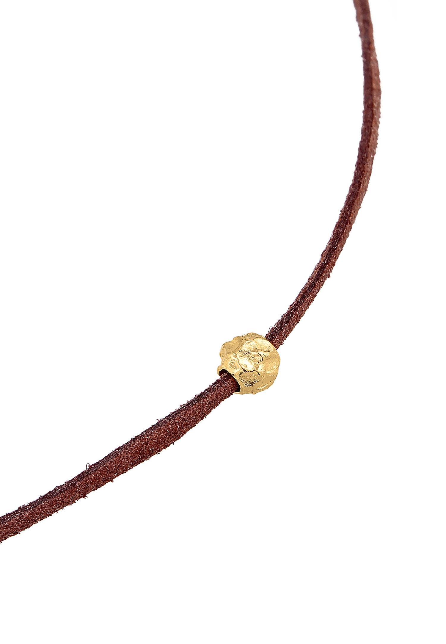 Elli Femmes Choker perle tendance avec cuir synthétique en argent sterling 925