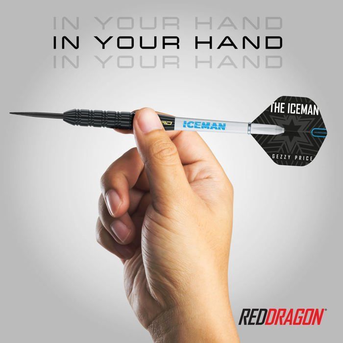 Dardos Red Dragon Gerwyn Price Iceman Brass Exclusive Dartshopper - Dardos con punta de acero