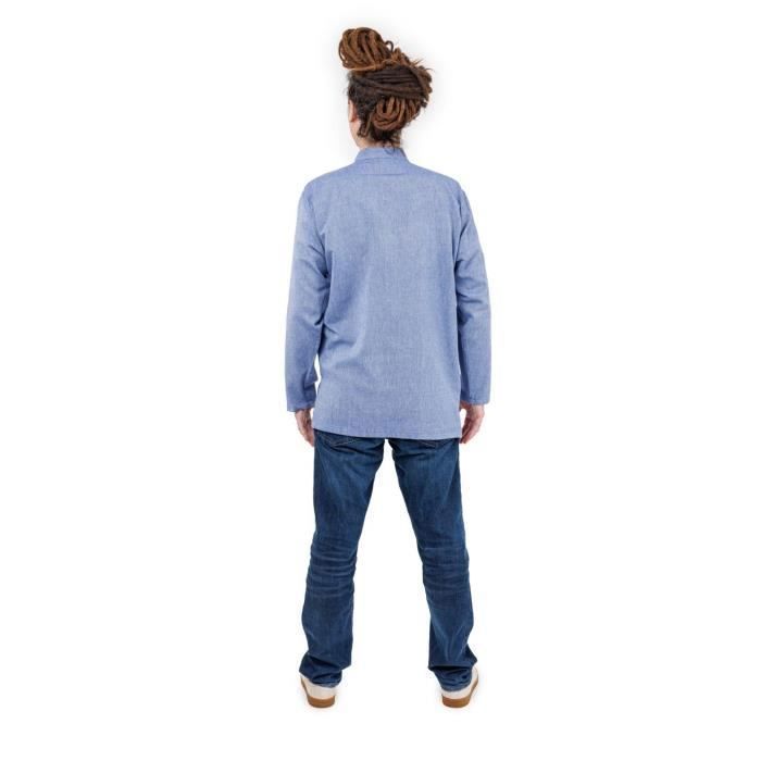 Fantazia - Camicia da uomo - Camicia da uomo con colletto alla coreana Célestin