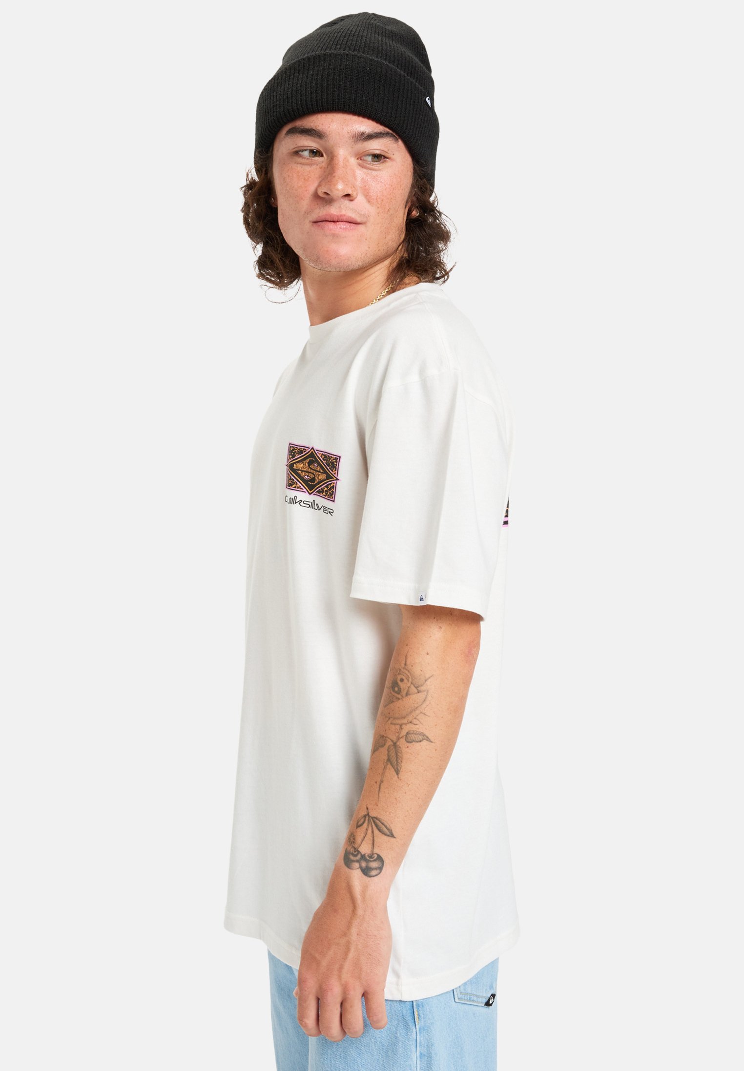 Quiksilver EVO YOUTH CRISIS - T-shirt met print - sneeuwwit