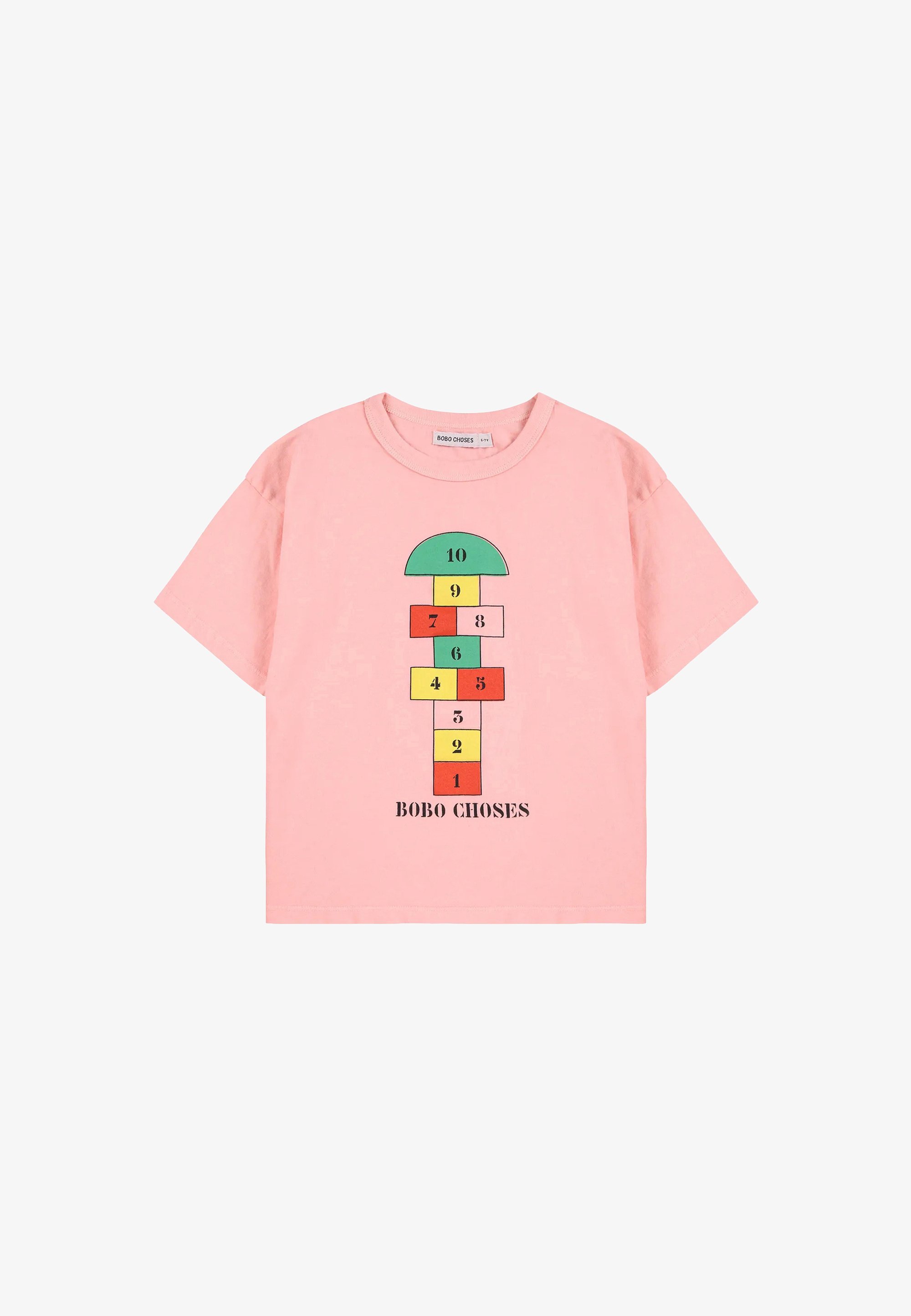 Bobo Choses HOPSCOTCH UNISSEX - Camiseta estampada - rosa claro