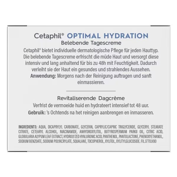 Cetaphil Optimal Hydration revitalizing dnevna krema<br>48g