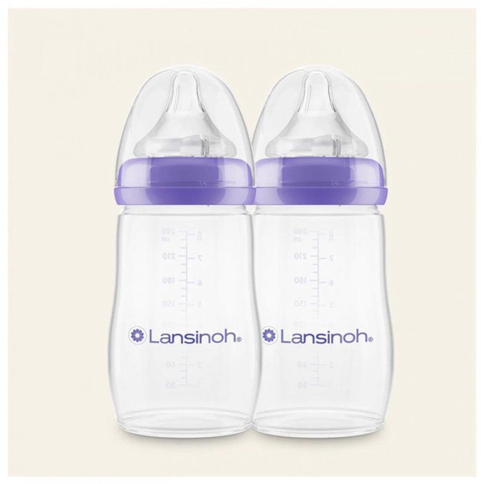 Lansinoh Biberon Natural Wave M 2 x 240 ml