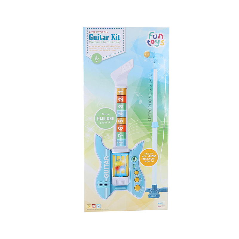 Chitarra elettrica FunToys con microfono