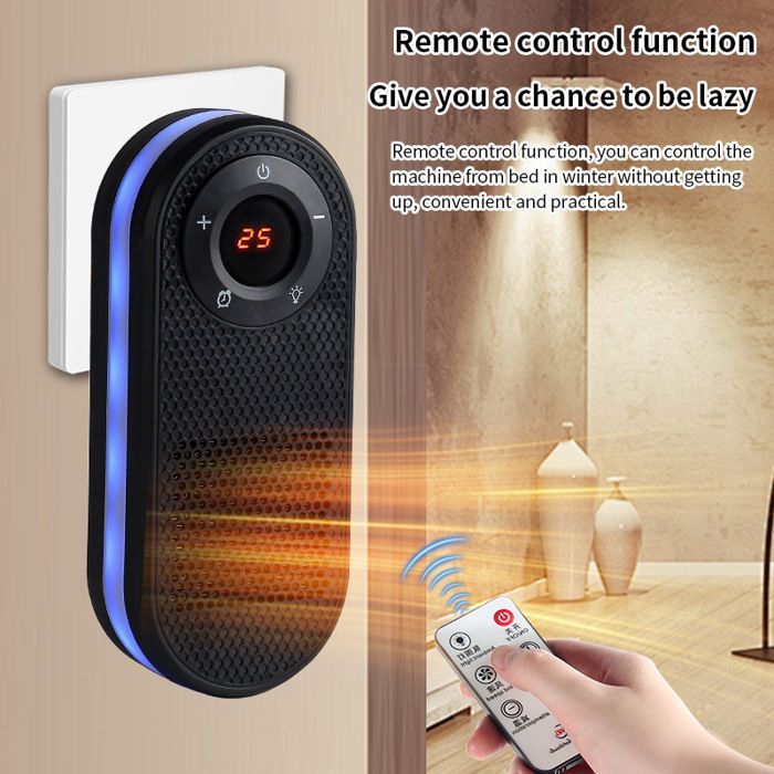 New office heater, small auxiliary heater for the home, PTC heater, silent electric heater, digital display
