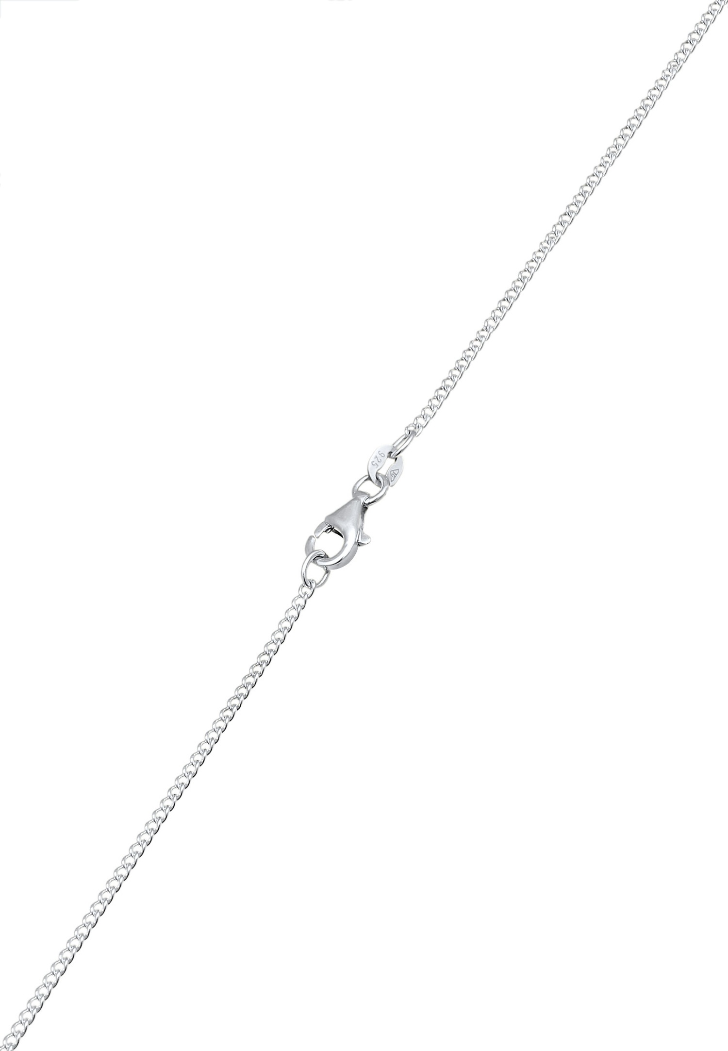 KUZZOI Hommes triangle pendentif Evil Eye en argent sterling 925