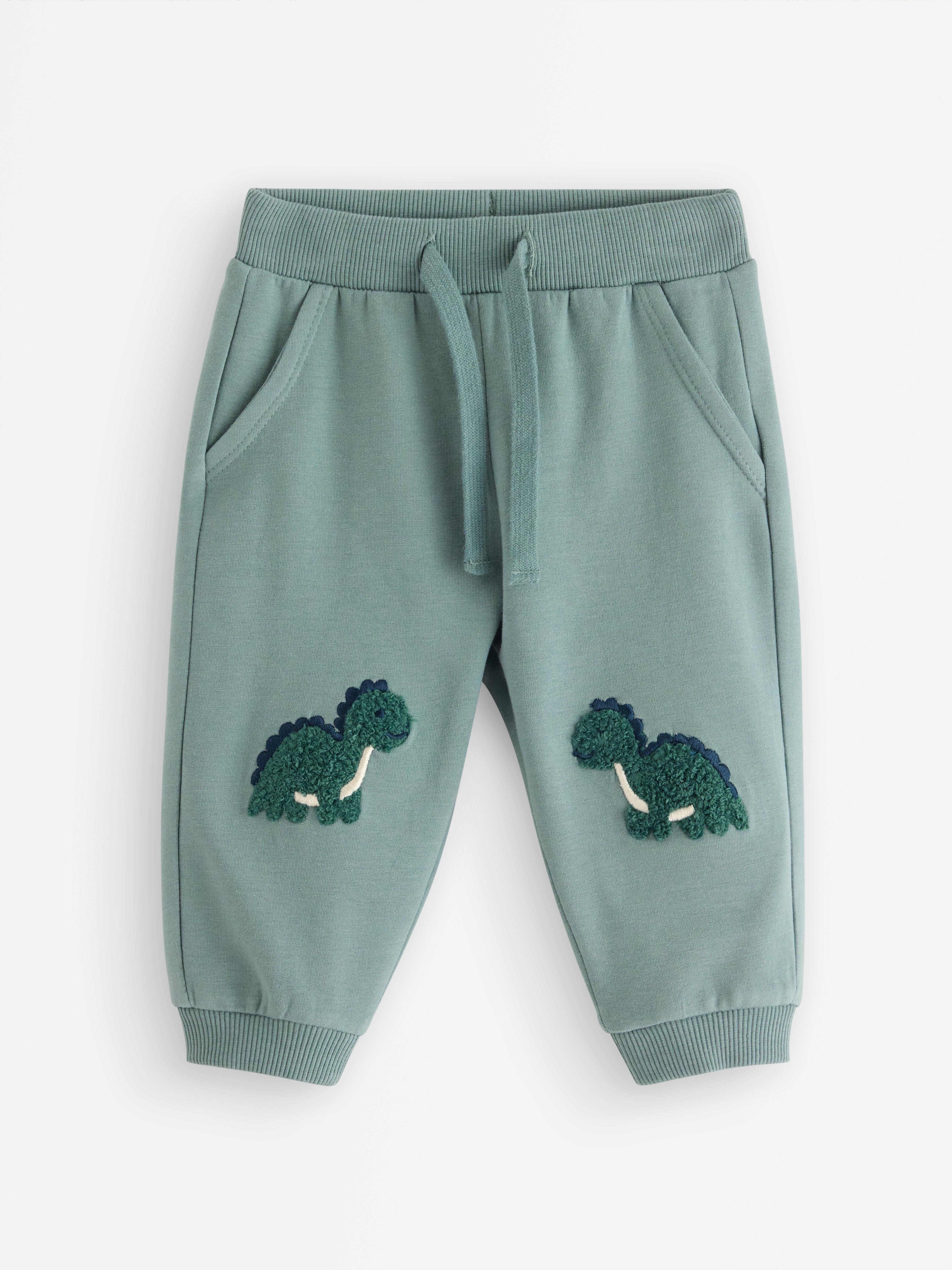 Pantalones deportivos con interior cepillado, color aguamarina empolvado.