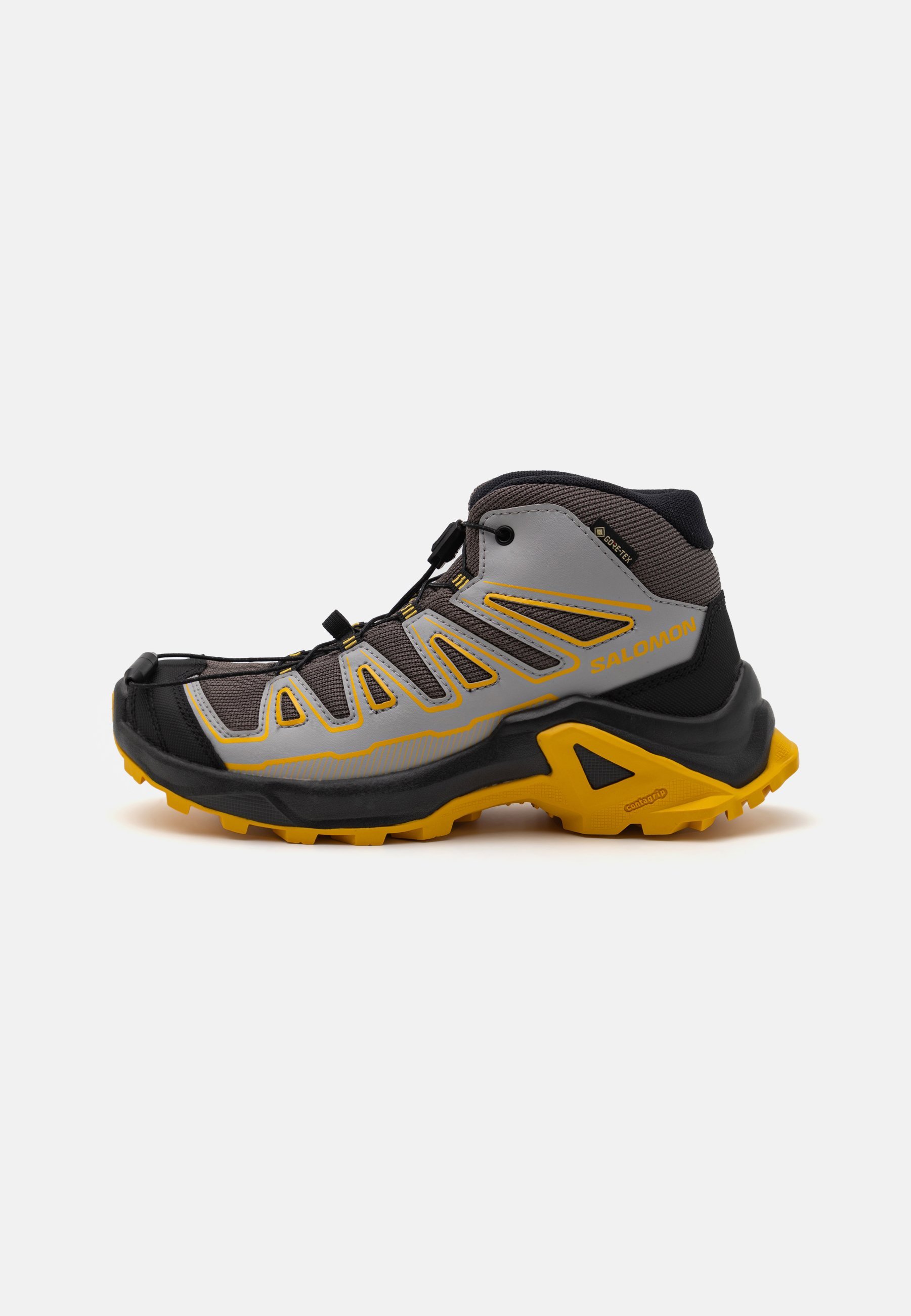 Salomon X ULTRA MID GTX UNISEX - Wandelschoenen - castlerock/zwart/spicy mustard