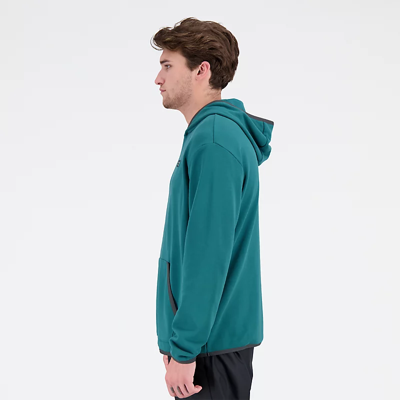 AT Herren-Hoodies aus French Terry – Vintage-Türkis